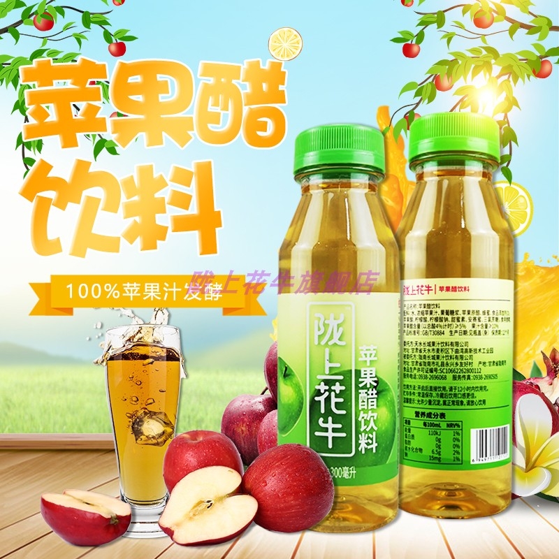 陇上花牛 苹果醋 300ml*15