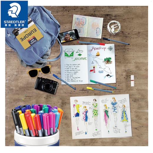 施德楼三角舒写细字笔办公学生考试学习用品签字笔 商品图2