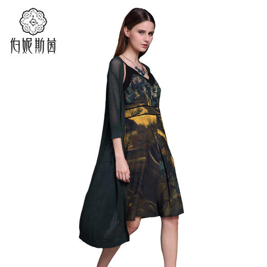 【伯妮斯茵】162E113--毛衫--《花盆里的瓜叶菊》--《生命之美-梵高的花园》 商品图2