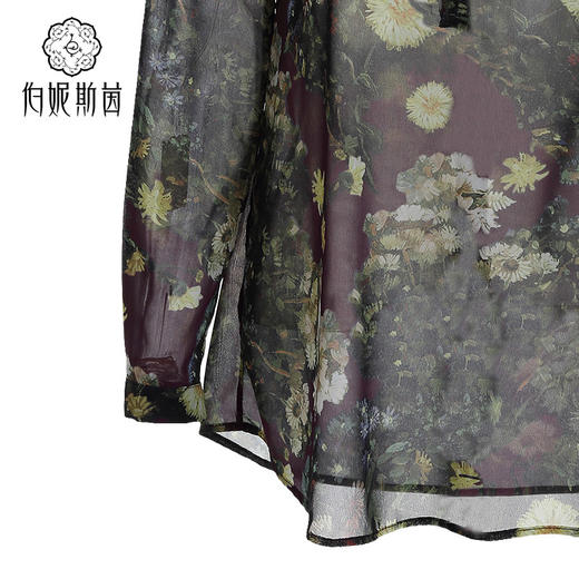 【伯妮斯茵】162F150--紫色衬衫--雏菊--《生命之美-梵高的花园》 商品图4