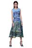 【伯妮斯茵】162S027--蓝色连衣裙--白云下橄榄树--《生命之美-梵高的花园》 商品缩略图0