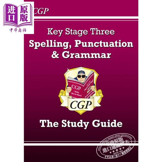 预售 英国CGP原版 KS3 Higher 高级课程学习指导四册 英语 拼写标点语法 数学 Maths 科学 11-14岁 含答案 商品图1