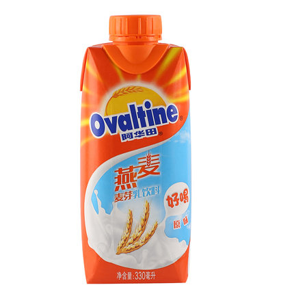 阿华田燕麦麦芽乳饮料*原味/可可味330ml/瓶