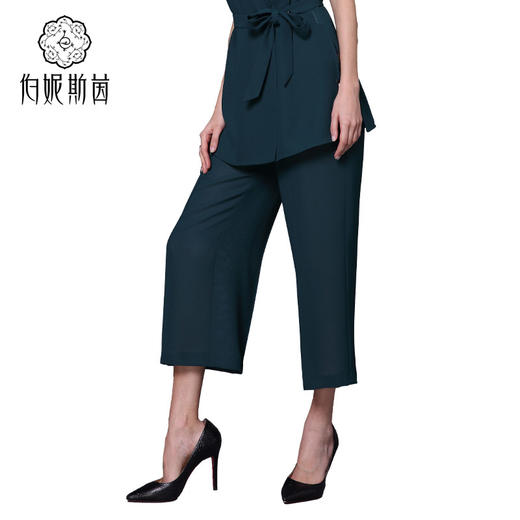 【伯妮斯茵】162L109--绿色裤子--花盆里的瓜叶菊--《生命之美-梵高的花园》 商品图2