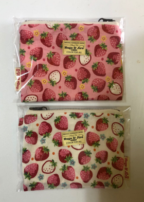 HUJI祤集kacase卡包插画小花草莓