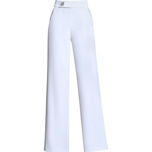 上海旗袍厂XBMY-21072夏季新款刺绣阔腿裤韩版高腰显瘦宽松垂坠感休闲裤 商品图4