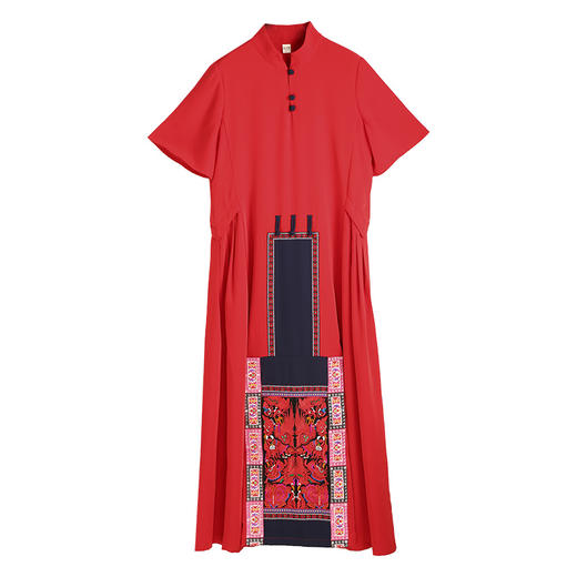 繁花汉瓦刺绣连衣裙 |  杨老师同款 | 长袖短袖 | 惊艳全场  商品图3