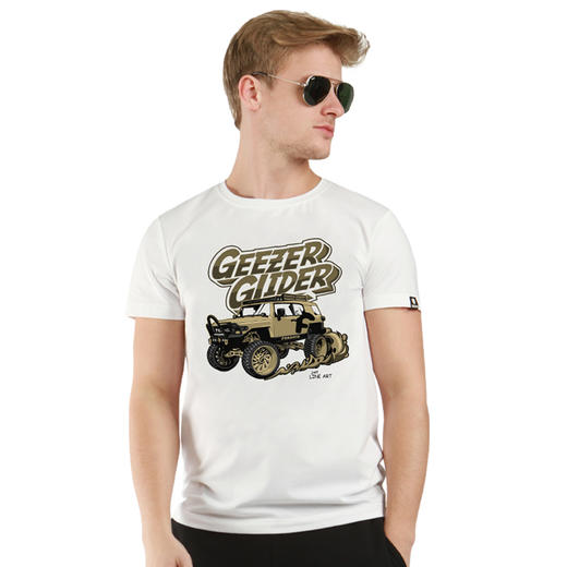 NMT-1621潮流经典越野款个性创意印花图案休闲圆领纯色水洗短袖衫 商品图0