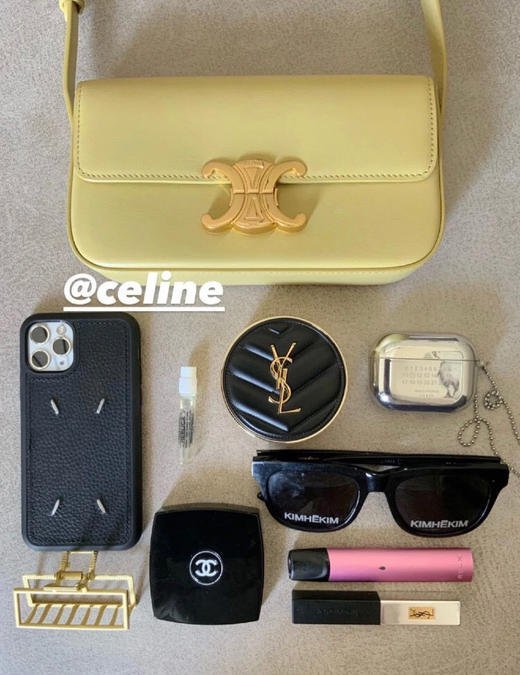 𝐂𝐄𝐋𝐈𝐍𝐄 凯旋牛皮腋下包-鹅黄色（原厂皮） 商品图5