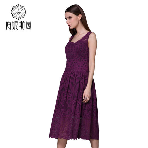 【伯妮斯茵】162S160--紫色连衣裙--《雏菊》--《生命之美-梵高的花园》 商品图2