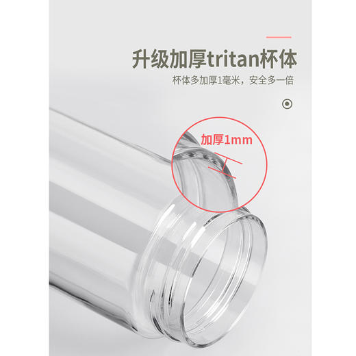 魅果淑雅550ml Tritan塑料杯VIG10455少女可爱学生儿童超萌便携 商品图6
