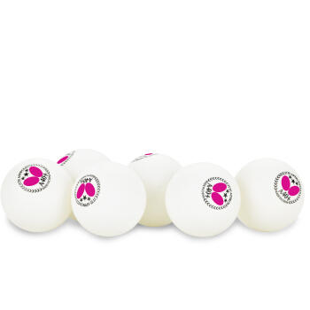 蝴蝶塑料三星R40+乒乓球B95850（6个/盒） 商品图2