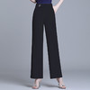 上海旗袍厂XBMY-21072夏季新款刺绣阔腿裤韩版高腰显瘦宽松垂坠感休闲裤 商品缩略图1