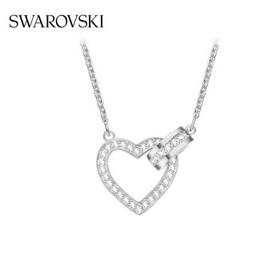 【端午】施华洛世奇 母亲节礼物 绳结爱心 LOVELY 项链女 锁骨链女 5380703