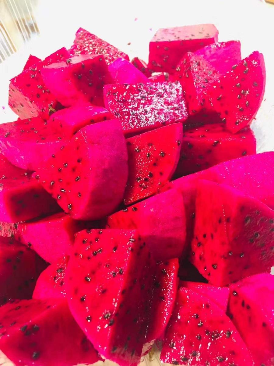 【海南玫瑰香蜜宝火龙果】6颗中果约4斤散装 ,口感香甜带有玫瑰香味