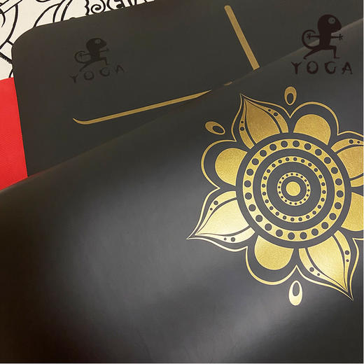 壁虎新款【曼陀罗-烫金瑜伽垫】女初学者男加厚加长专业健身防滑土豪垫子家用地垫 【5天发货】 商品图6