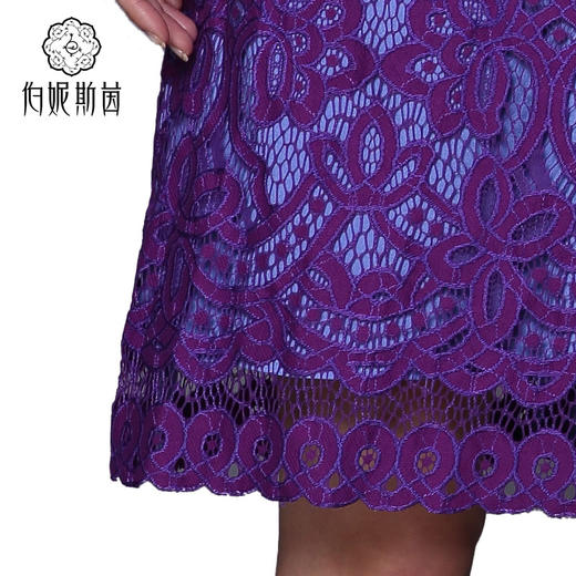 【伯妮斯茵】162S121--紫色连衣裙--花园的石阶--《生命之美-梵高的花园》 商品图4