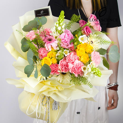 璀璨-黄色系韩式混搭花束 商品图3