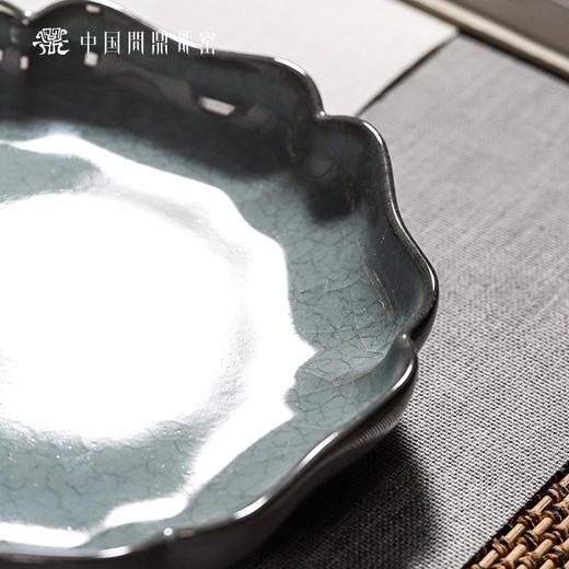 问鼎哥窑锦绣宋纹葵心壶承（缺货） 商品图2