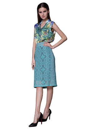 【伯妮斯茵】162F095--绿色衬衫--鲜花盛开的花园--《生命之美-梵高的花园》