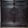 红木蝠云纹书柜（一对） 商品缩略图1