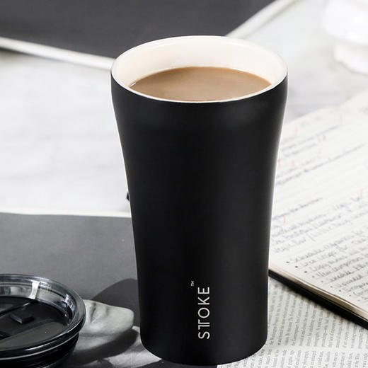 【已下架】积分换购 | 慕咖STTOKE咖啡杯340ml随手杯便携车载带盖不锈钢随行杯子 [福利品] 商品图2
