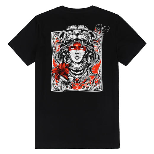 NMT-1623欧美版复古潮流个性创意印花图案纯色圆领青年短袖T恤衫 商品图3