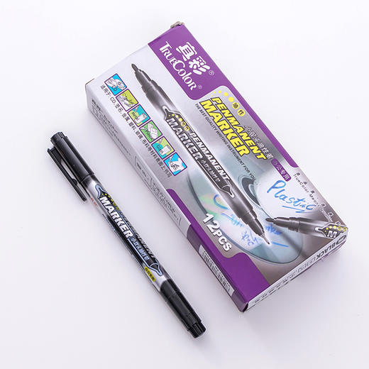 真彩油性记号笔/LM-0615B/黑色 商品图0
