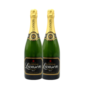 【双支特惠装】岚颂香槟 Champagne Lanson - Black Label 750ml*2