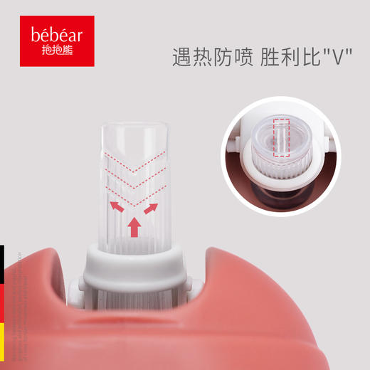 抱抱熊宝宝水杯吸管杯儿童鸭嘴杯学饮杯婴儿两用直饮杯喝水杯PPSUBS7537 商品图1