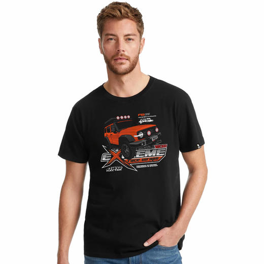 NMT-1612坦克300夏装新款青春短袖流行圆领越野车印花纯色活力水洗T恤衫 商品图0