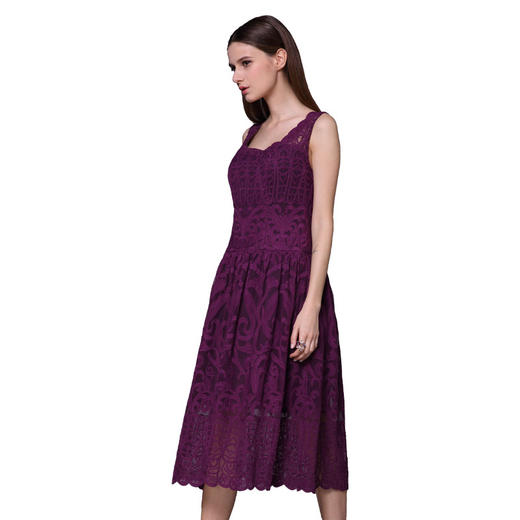 【伯妮斯茵】162S160--紫色连衣裙--《雏菊》--《生命之美-梵高的花园》 商品图5