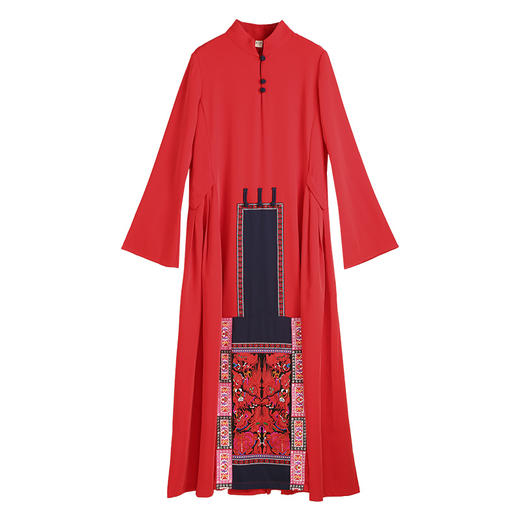 繁花汉瓦刺绣连衣裙 |  杨老师同款 | 长袖短袖 | 惊艳全场  商品图4