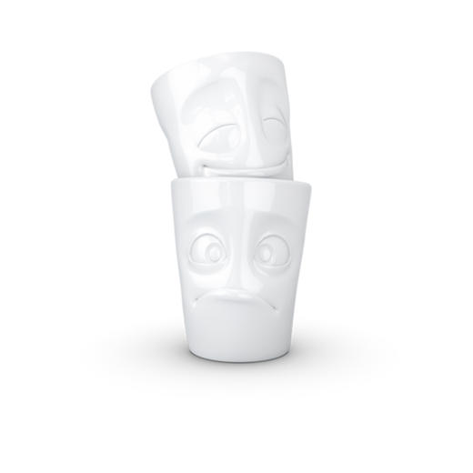 【Fiftyeight 】德国原产陶瓷卡通表情杯水杯2件套无手柄 350ml 商品图1