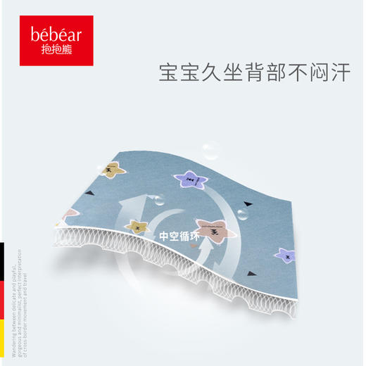 抱抱熊婴儿车垫子四季通用宝宝推车坐垫靠垫遛娃神器春秋夏季配件 商品图2