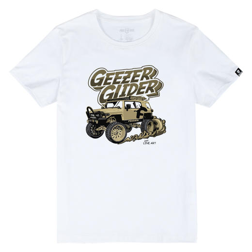 NMT-1621潮流经典越野款个性创意印花图案休闲圆领纯色水洗短袖衫 商品图2