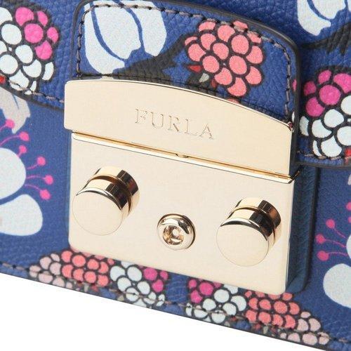 FURLA/芙拉 METROPOLIS系列 女士印花牛皮单肩斜挎包小猪包小方包链条包女包 多色可选941742 商品图4