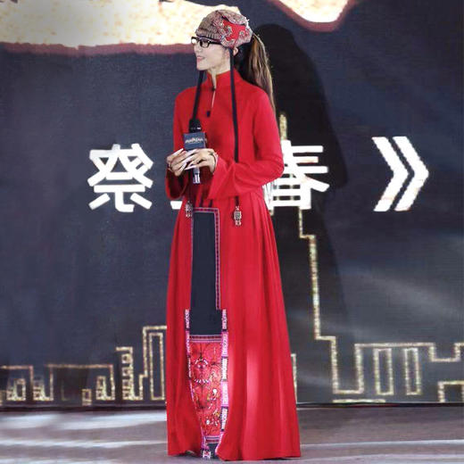 繁花汉瓦刺绣连衣裙 |  杨老师同款 | 长袖短袖 | 惊艳全场  商品图1