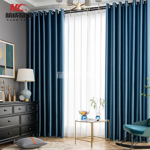 真正全遮光法兰格(不复合不涂层喷气织造不断经）/布料/工程布 商品图2