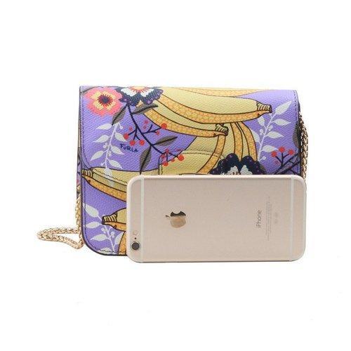 FURLA/芙拉 METROPOLIS系列 女士印花牛皮单肩斜挎包小猪包小方包链条包女包 多色可选941742 商品图11