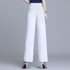 上海旗袍厂XBMY-21072夏季新款刺绣阔腿裤韩版高腰显瘦宽松垂坠感休闲裤 商品缩略图3