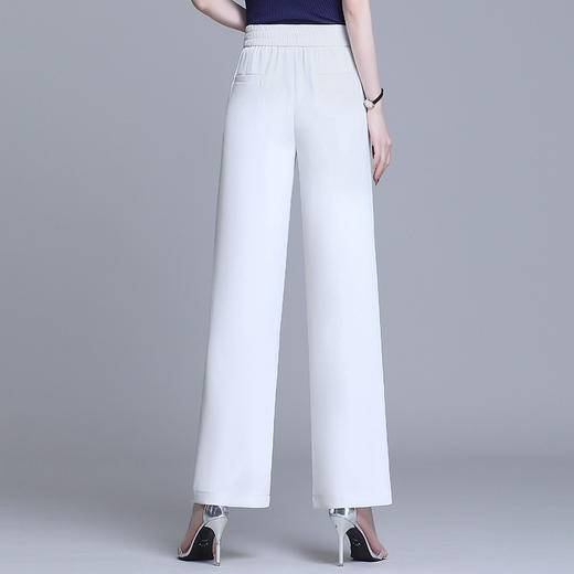 上海旗袍厂XBMY-21072夏季新款刺绣阔腿裤韩版高腰显瘦宽松垂坠感休闲裤 商品图3