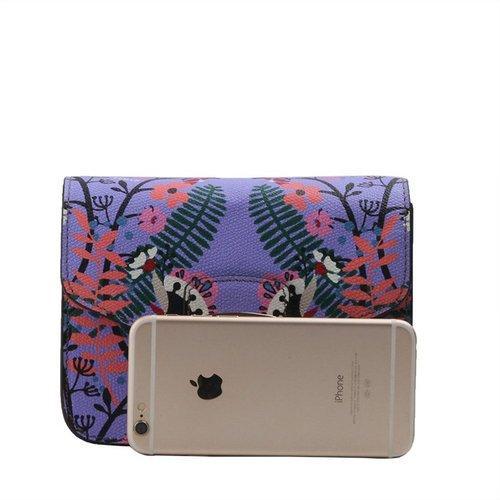 FURLA/芙拉 女士Saffiano皮革花卉印花小方包单肩包链条包941751 商品图1