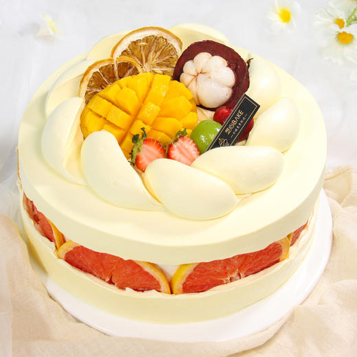 【半糖西柚】-断层水果西柚，水果蛋糕，西柚会有点微苦哦~ 商品图3