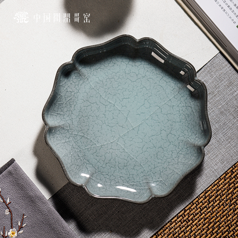 问鼎哥窑锦绣宋纹葵心壶承（缺货）