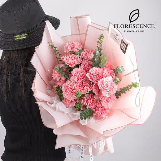 呼吸-粉色康乃馨花束 商品图2