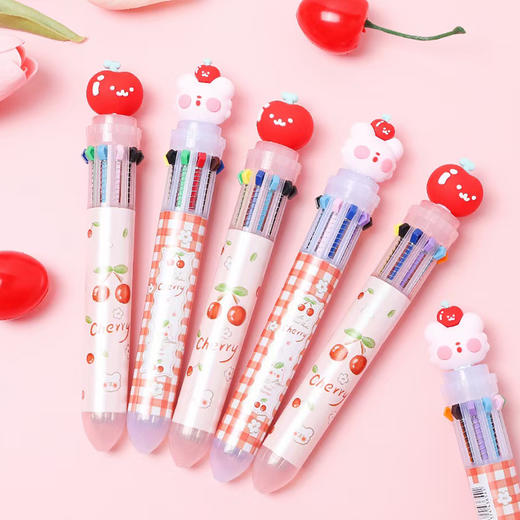 一木林白熊与樱桃十色圆珠笔YML-5530 商品图0