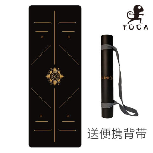 壁虎新款【曼陀罗-烫金瑜伽垫】女初学者男加厚加长专业健身防滑土豪垫子家用地垫 【5天发货】 商品图5