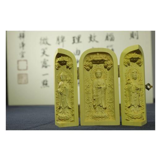 木雕西方三圣 商品图0