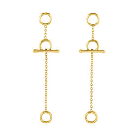 J.HARDYMENT | Small T-Bar Link earrings [耳环 4色]